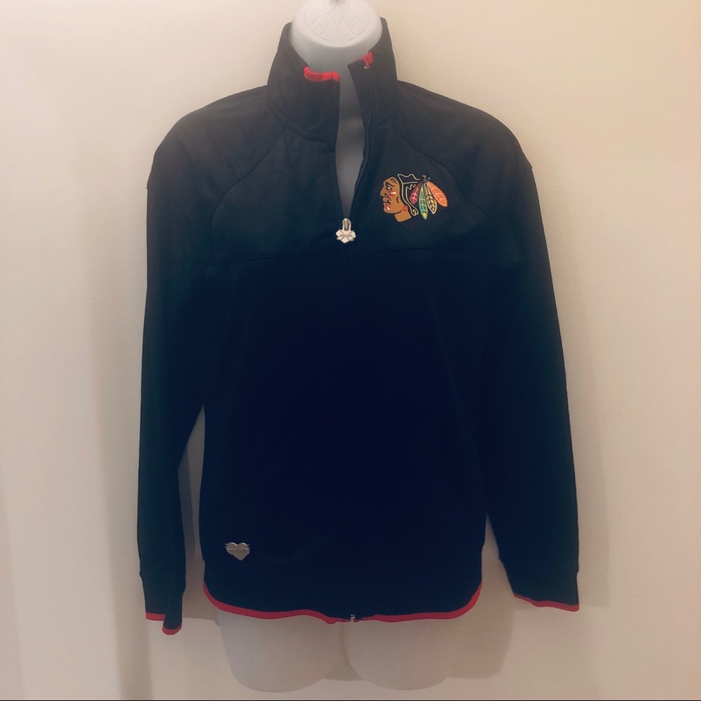 Chicago Blackhawk Full Zip Closure Light Jacket